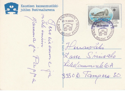 ERIKOISLEIMA , Musiikkifestivaalit, Kaustinen 17.7.1986