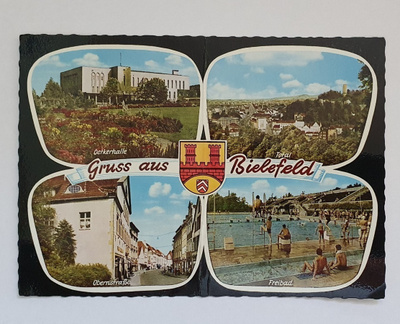 Gruss aus Bielefeld - vanha saksalainen postikortti