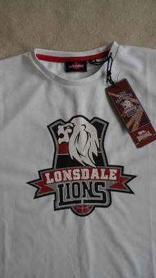 LONSDALE treenipaita, koko 13, valk./pun., ***UUSI***