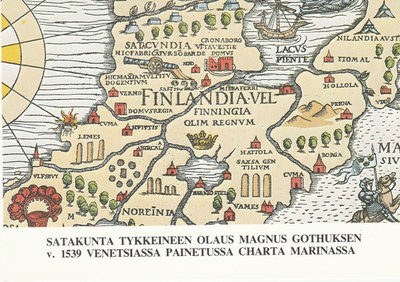 Postikortti, SATAKUNTA TYKKEINEEN V 1539 KARTASSA