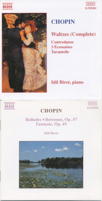 CHOPIN / IDIL BIRET – 2 Naxos CD:tä: Ballades & Waltzes 1992