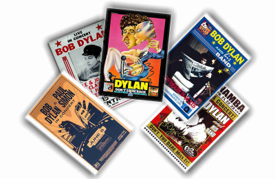 BOB DYLAN -- juliste setti A4 x 5 (mm. UPEA lahja !!!) #2