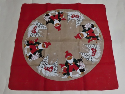 Vintage joulukuusen matto - hienokuntoinen