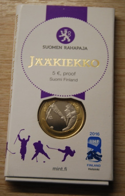SUOMI: 5 Euro Proof Urheilu - Jääkiekko