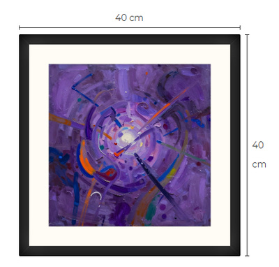 Uusi uniikki abstrakti art print taulu 40 cm x 40 cm