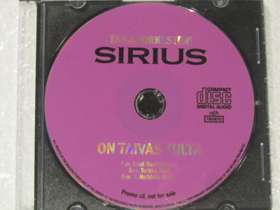 Tanssiorkesteri Sirius • On taivas tulta PROMO CD-Single