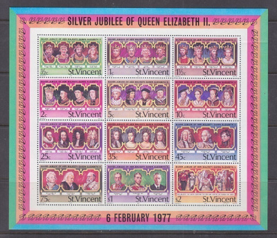 St Vincent 1977 Queen elisabet arkki