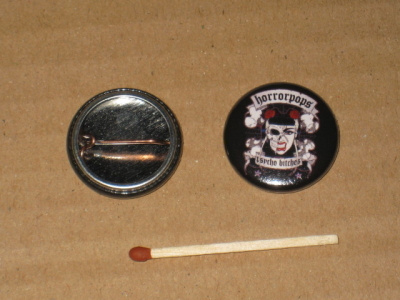 Horrorpops - Psycho Bitches rintanappi 1" (m5)