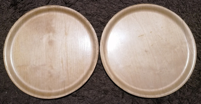 Vintage 35cm Backman koivuvaneri tarjottimet