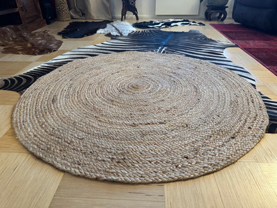 Pyöreä juuttimatto 120 cm
