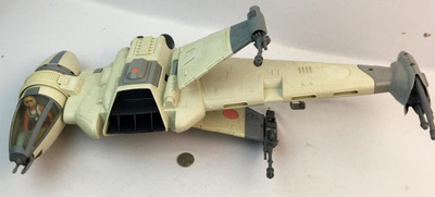 STAR WARS vintage B wing fighter complete HEAD HUNTER STORE.
