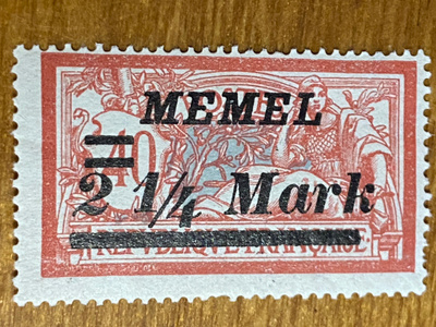 SAKSA 1922 MEMEL Mi89 MERKKI**
