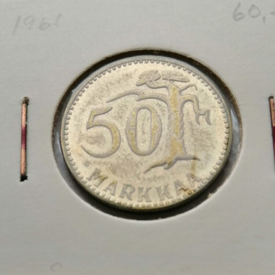 50 markkaa 1961, erittäin hyvä