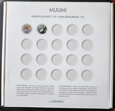 Muumi keräily lautaset 1/10