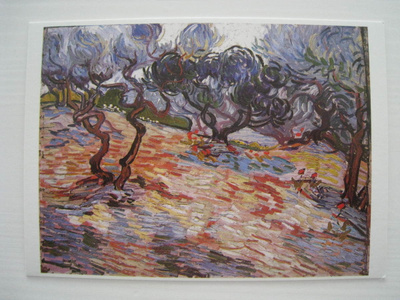 pk Vincent van Gogh Olive Trees  taidepostikortti