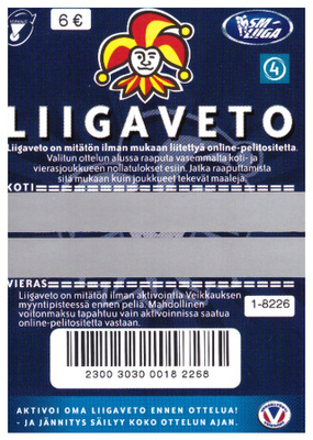 JOKERIT SM-LIIGA LIIGAVETO Arpa v.2003