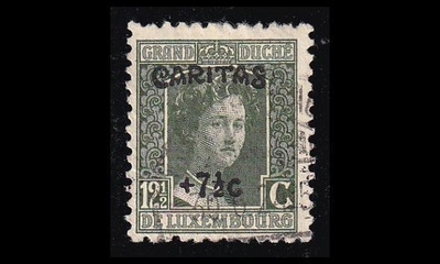 Luxemburg 148 o Adelheid Caritas 12½ + 7½ C (1924)