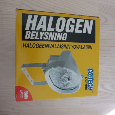 Työvalaisin, halogeenivalaisin, Cotech, käyttämätön
