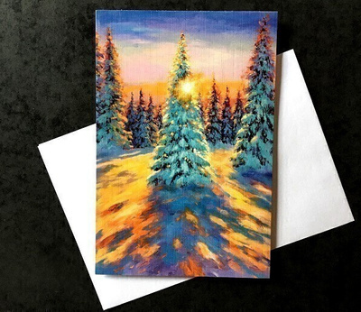 Auringonvalo Taitekortti + kirjekuori