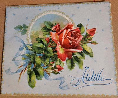 Ruusut äidille, monitaittokortti, kulkenut