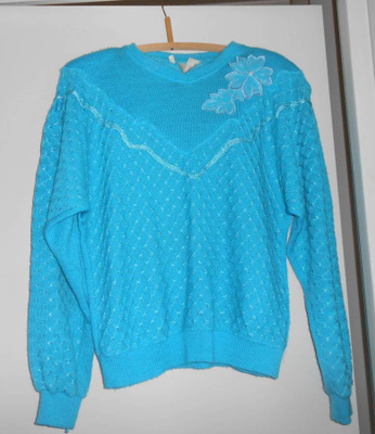 Vintage turkoosi pusero