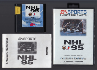 Sega Mega Drive: NHL 95 (CIB, Suomiohjeet, Multitap-tuki)