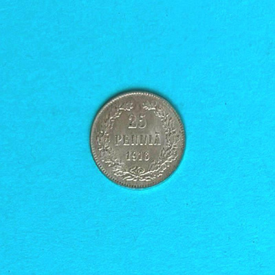 SUOMI SUURIRUHTINASK. 25 Penniä hopeaa 1916