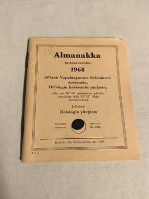 huuda syntymävuotesi almanakka 1968