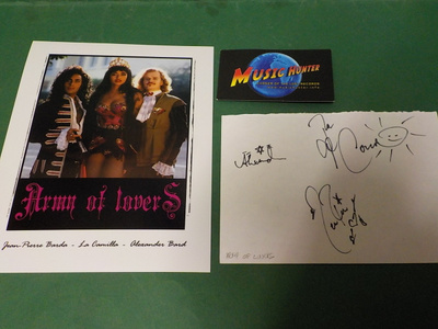 ARMY OF LOVERS KOKO BÄNDIN NIMIKIRJOITUKSET