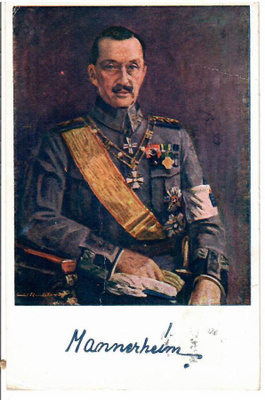 MANNERHEIM VÄREISSÄ KULKENUT