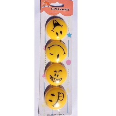 ZRH Magnet Smiley/ Hymiö Magneetit, Ø 40mm *UUSI*