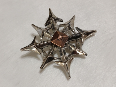 Chaos Star Jewelry Gothic -riipus, Tina