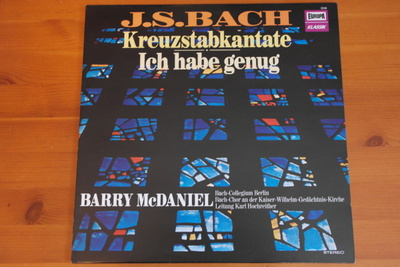 J.S.Bach:Kreuzstabkantate/Ich habe genug-Barry McDaniel-LP.