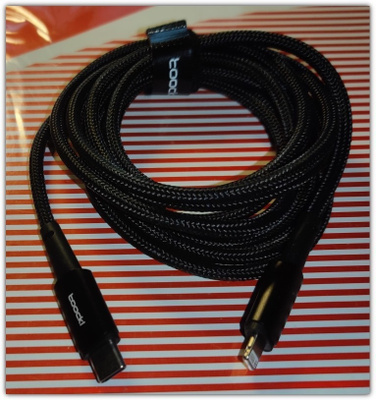 Uusi 20W punottu USB C - Lightning data/latauskaapeli / 2m