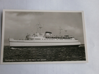 m/s Deutschland, vanha mv valokuvapk, ei p.