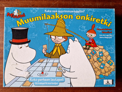 Muumilaakson Onkiretki lasten peli.Kirjalito 62378