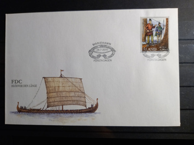 ÅLAND EPK FDC 7/2000: Viikingit, Hlödver Pitkä