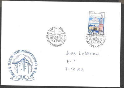 Turku - Turun postimerkkikerho 50v 2.4.1979