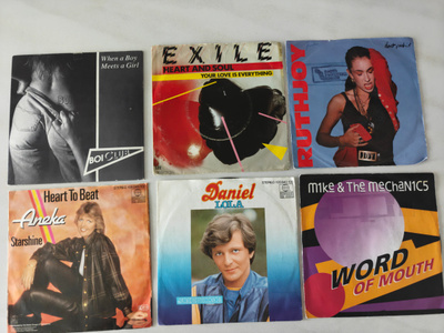 7"single levyt 6kpl