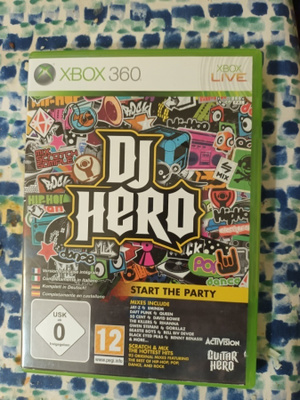 Xbox 360 DJ Hero peli cib