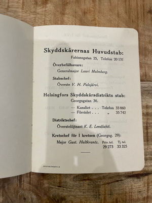 Helsingin Suojeluskunnan puhelinluettelo