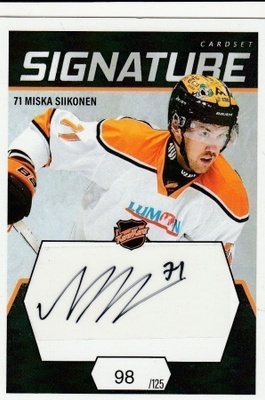2021/22 Cardset Signature Miska Siikonen , KooKoo