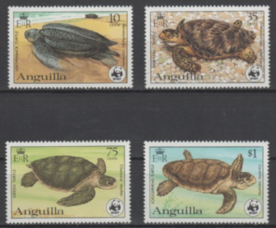 (S0138) ANGUILLA, 1983 (WWF. Turtles). Mi ## 541-544. MNH**