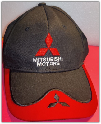 Uusi ja käyttämätön brodeerattu Mitsubishi lippalakki #30250