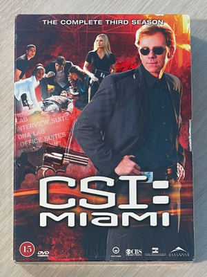 CSI: Miami: Kausi 3 (6DVD) uusi ja muoveissa