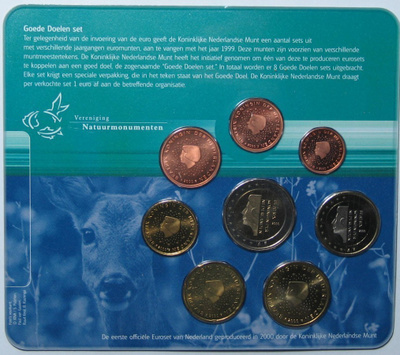 2000 Hollanti 1c - 2 euro BU sarja