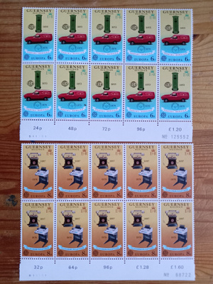 GUERNSEY EUROPA CEPT eurooppamerkit x10 1979 **
