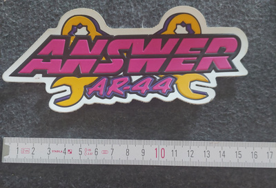 Hihamerkki  " ANSWER AR-45 " MUOVINEN