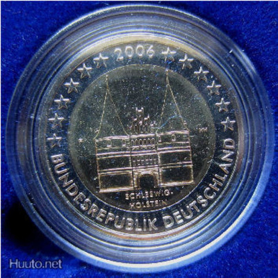 SAKSA 2:e 2006 "Holstentor - rahapaja F" [kolikkopillerissä]
