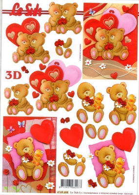 3D °°NALLET & RUUSUT YSTÄVYYDELLE°° / Le Suh